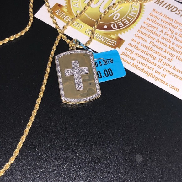 REAL DIAMOND pendant w/chain SALE LAST 1 read post - Picture 8 of 8